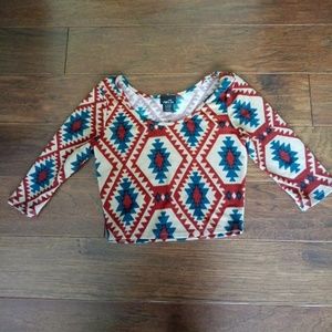 Aztec crop top